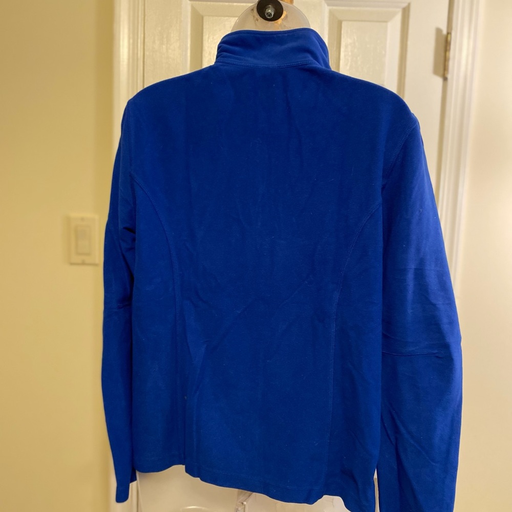 Lands End - Woman’s royal blue soft texture fleece pullover, Size: M - Picture 5 of 6